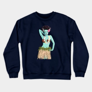 Tiki Hula Bride Crewneck Sweatshirt